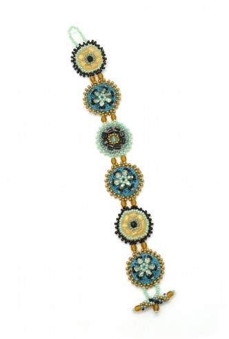 Crochet Medallion Bracelet Crochet Medallion Bracelet